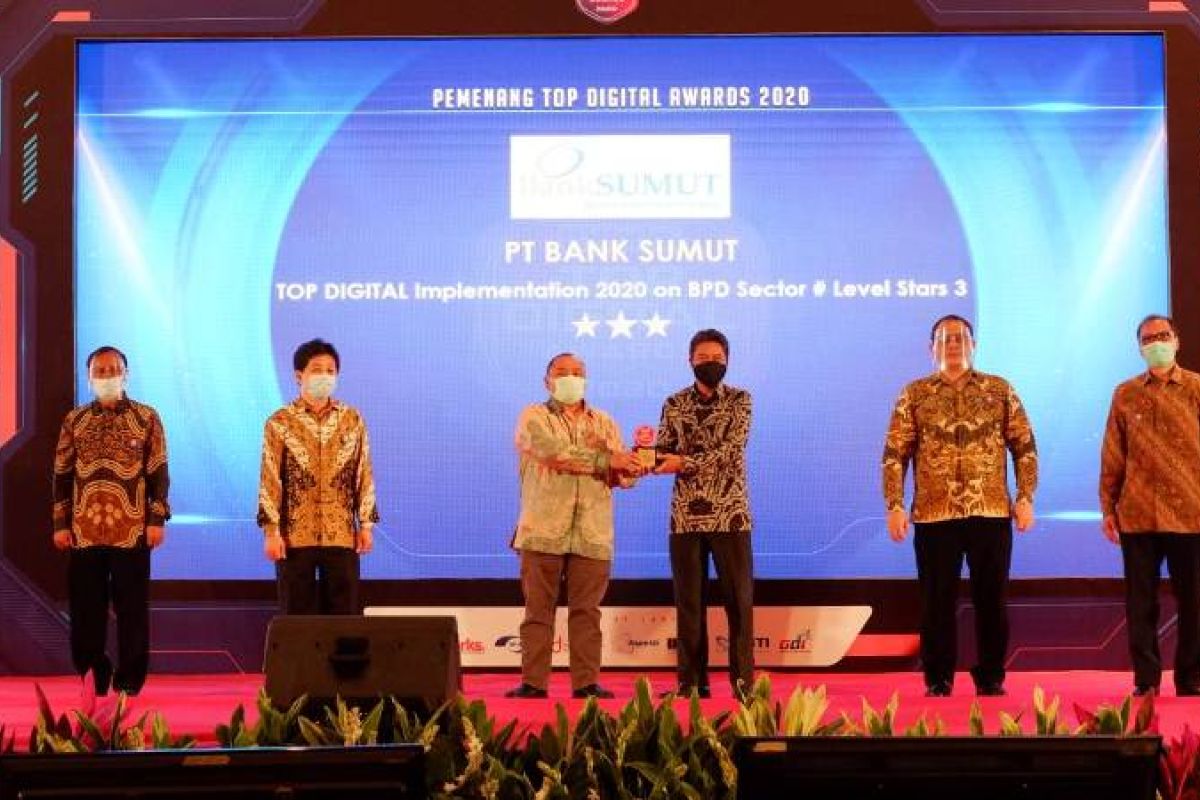 Bank Sumut raih level Star 3 Top Digital Awards