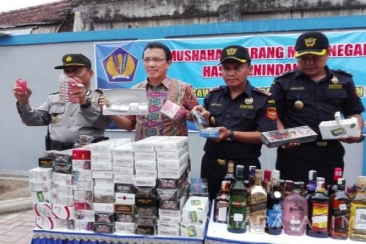 Bea Cukai Madiun sita 6 juta batang rokok ilegal selama 2020