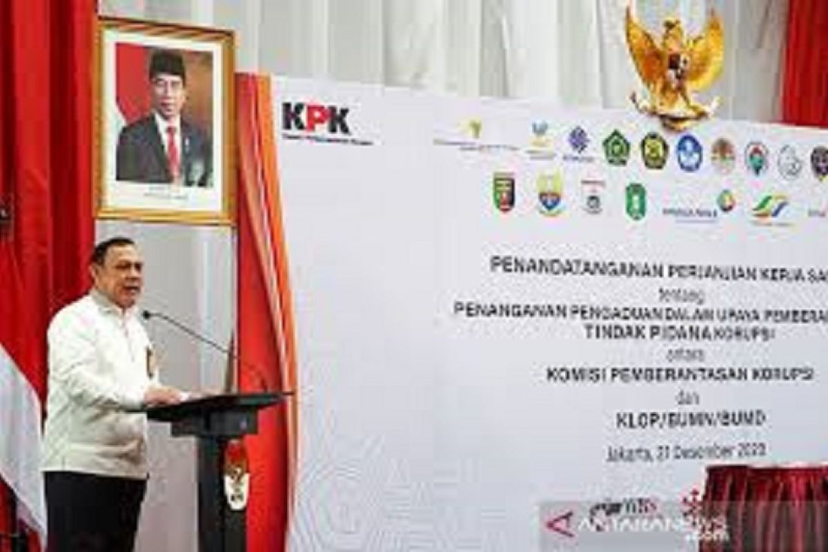KPK berhasil menyelamatkan potensi kerugian keuangan negara senilai Rp592,4 triliun