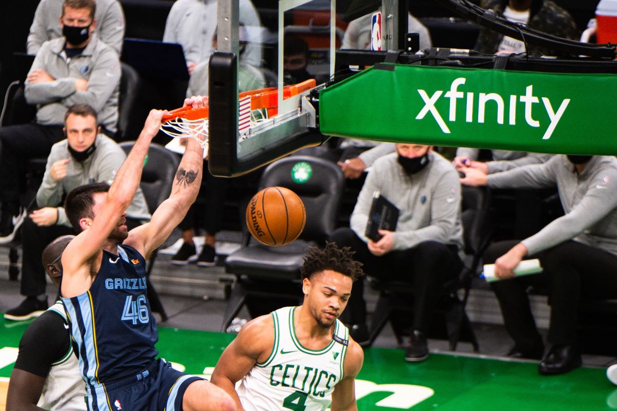 Grayson cedera saat laga Grizzlies lawan Boston Celtics