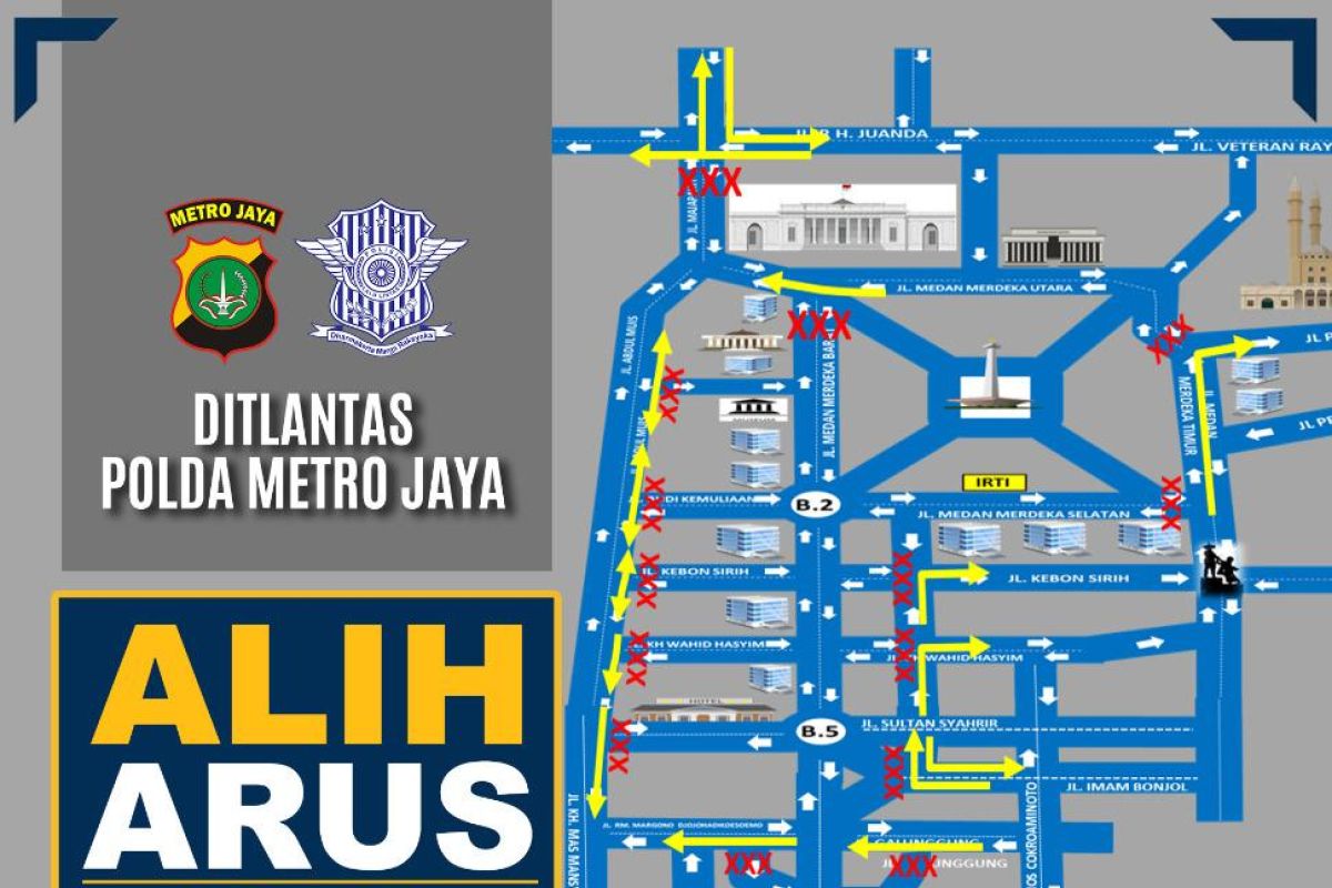 Jakarta Pusat siapkan 125 petugas lalu lintas saat Tahun Baru