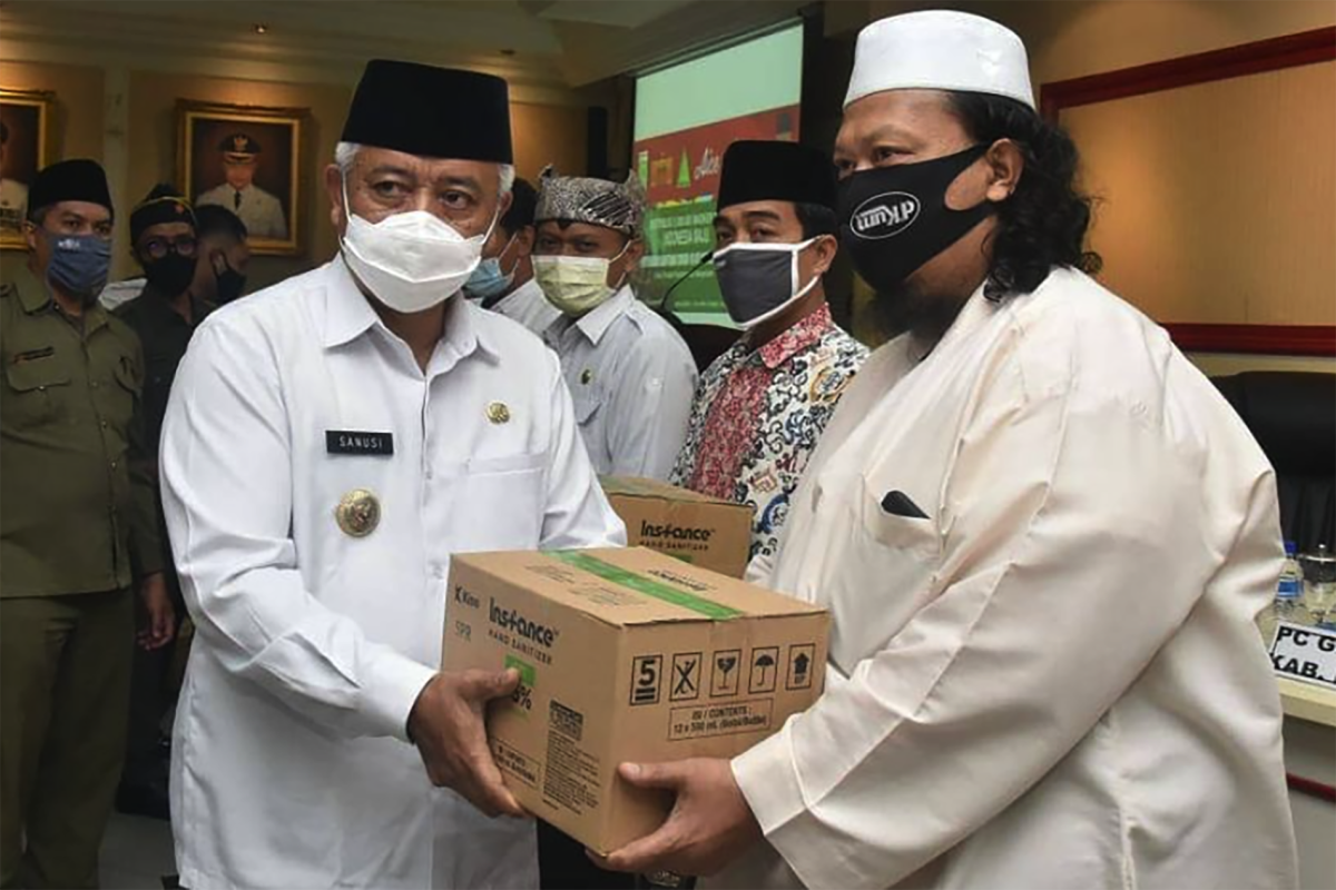 Pemkab Malang terima bantuan 100 ribu masker dari GP Ansor Jatim