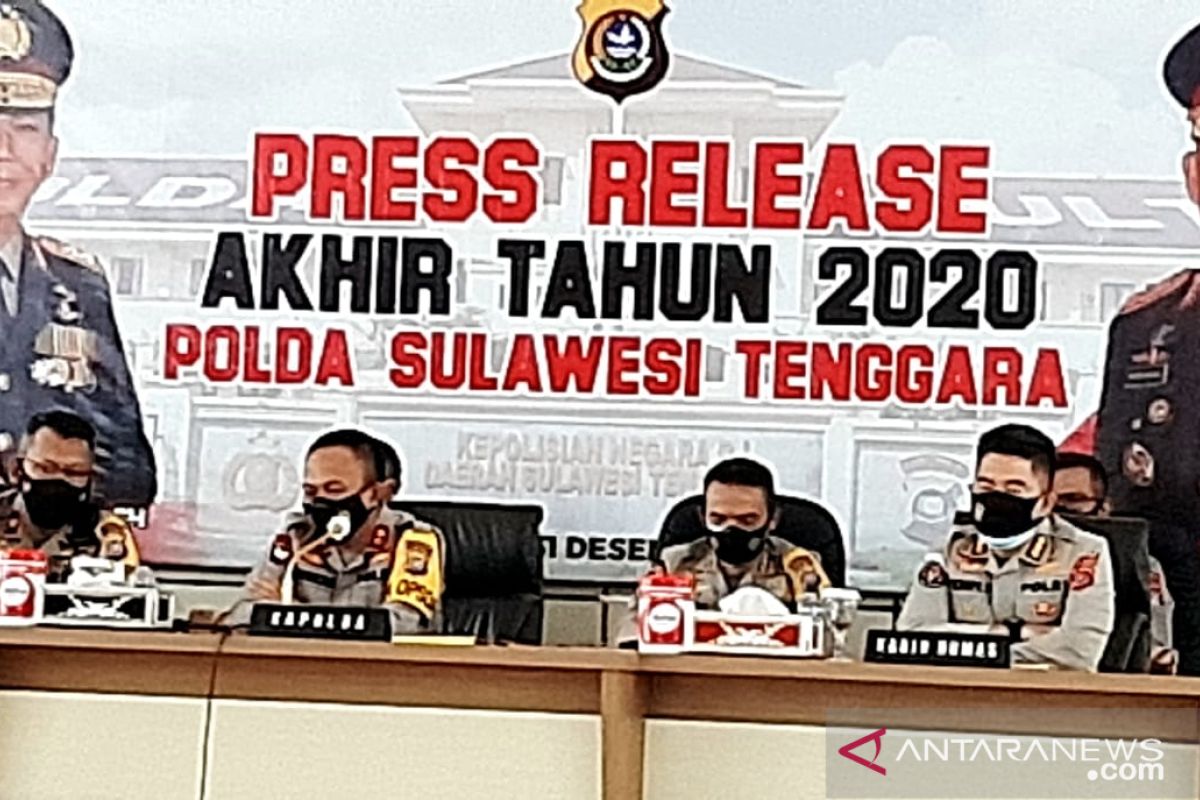 Polda Sultra sebut narkotika dominasi kejahatan transnasional 2020