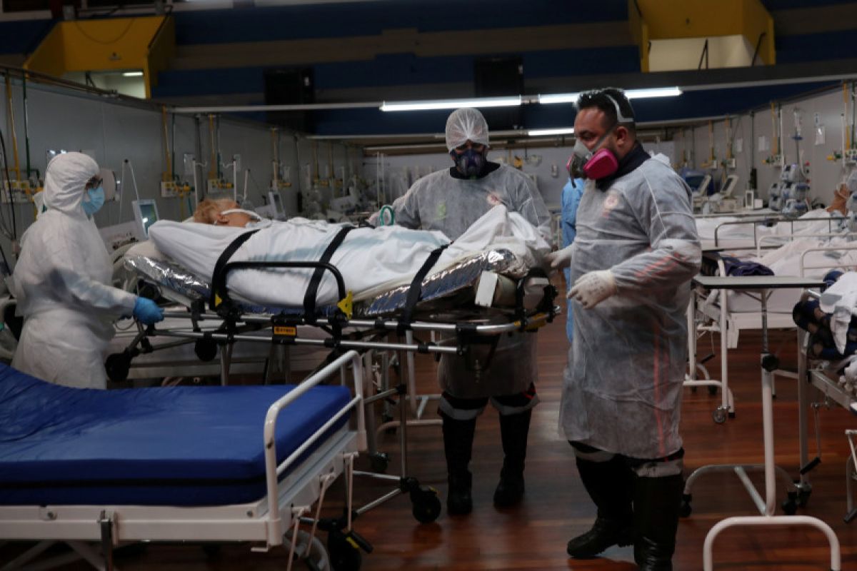 Brazil catat penambahan1.283 kasus kematian COVID-19