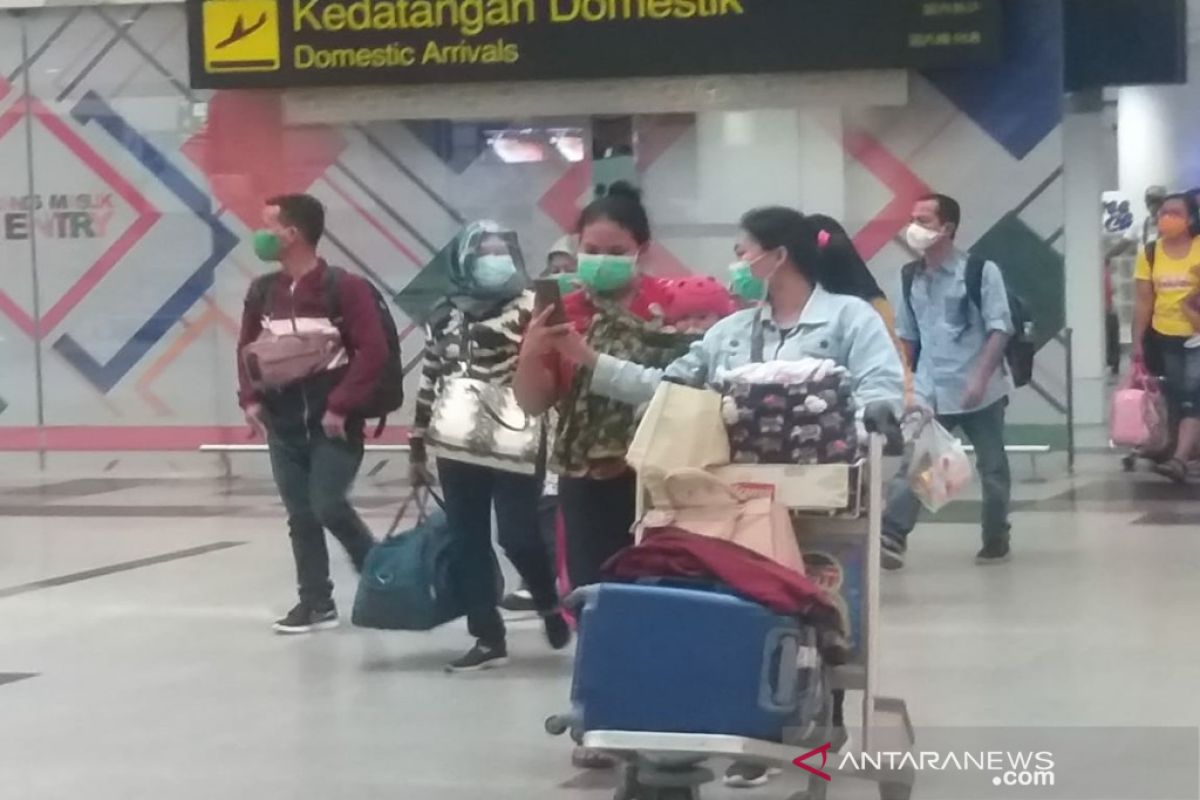 Penumpang balik liburan Tahun Baru 2021 di Bandara Kualanamu 9.271 orang