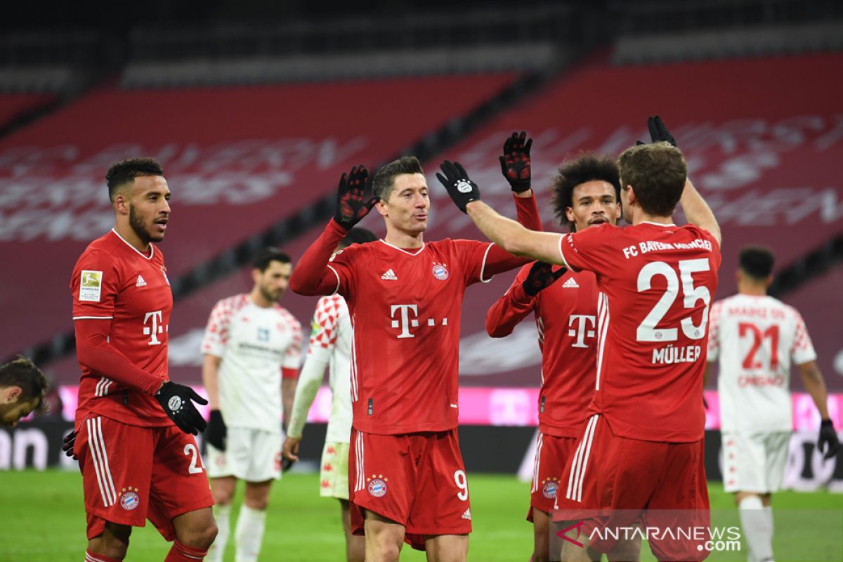 Liga Jerman, Bayern bangkit dari tertinggal dua gol untuk menang 5-2 atas Mainz