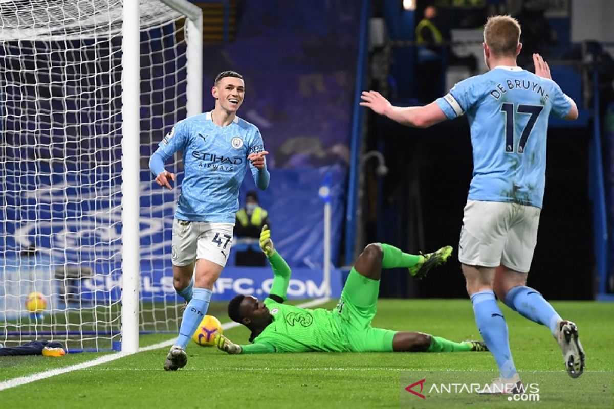 Liga Inggris - Manchester City pecundangi tuan rumah Chelsea 3-1