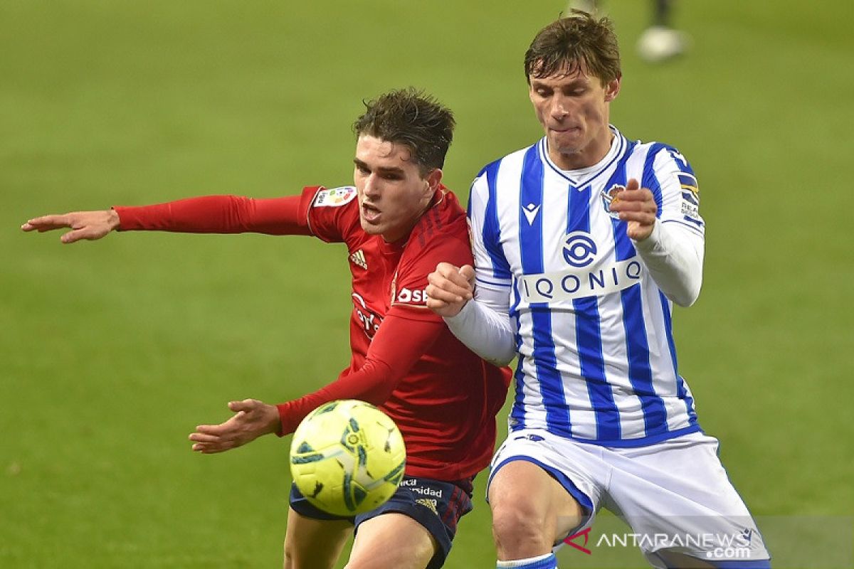 Eibar memungkasi tren nirmenang ketika Sociedad imbang lawan Osasuna