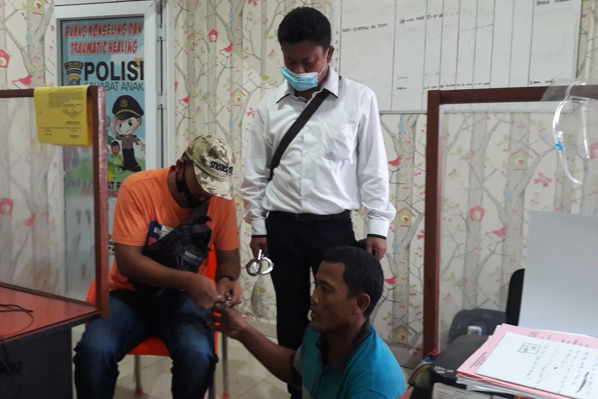 Penganiaya anak kandung di Langkat sempat melarikan diri