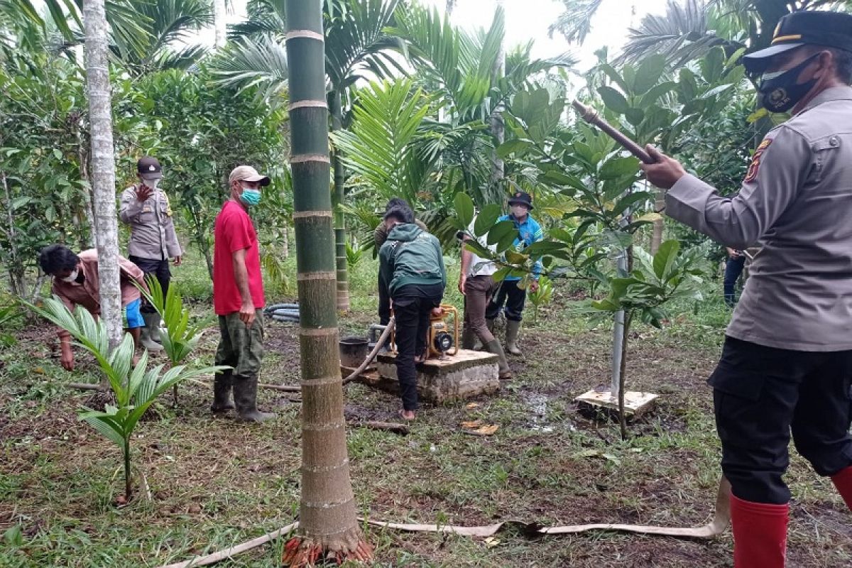 Kapolda Jambi meninjau operasionalisasi sumur bor BRG