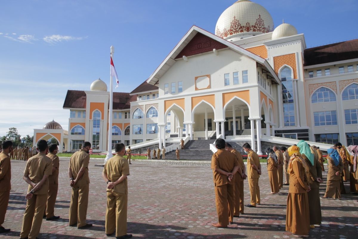 Sekda Aceh Utara pimpin apel perdana di kantor bupati baru, ini alamat lengkapnya