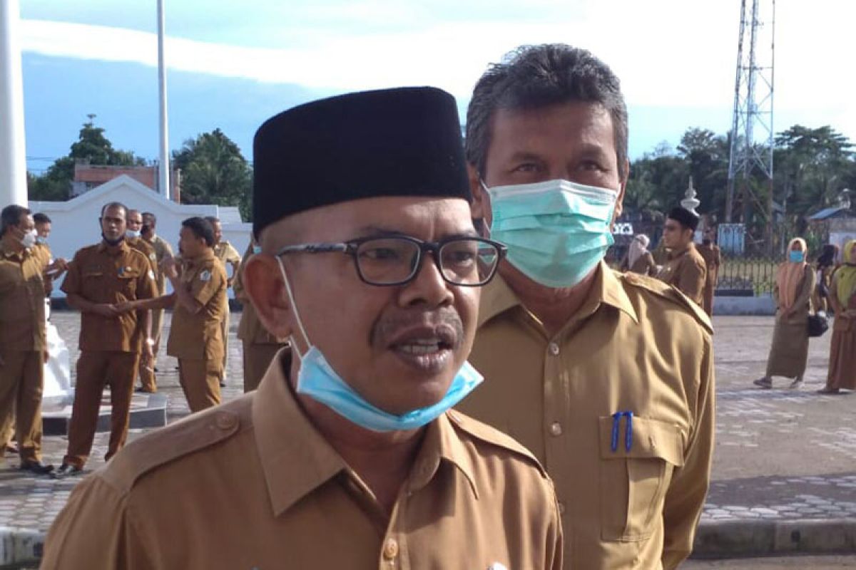 Ini pesan Sekda Aceh Utara saat apel perdana di kantor baru