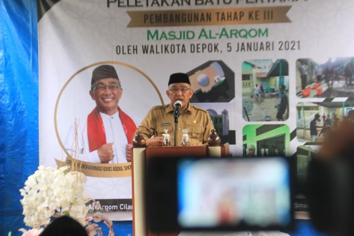 Wali Kota Depok dukung pembangunan tahap III Masjid Al Arqom