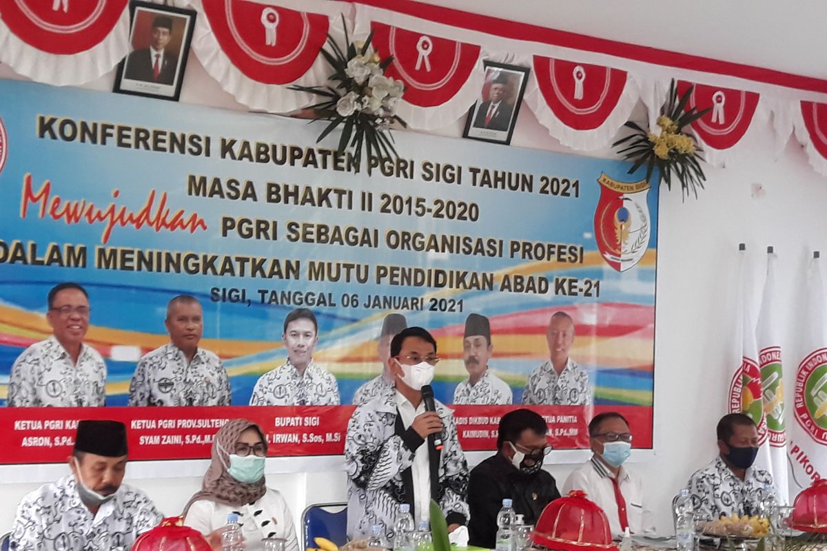 Bupati Sigi:  PGRI kekuatan membangun SDM generasi muda