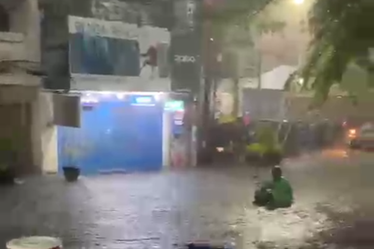 Sejumlah daerah di  Kota Kediri terendam banjir