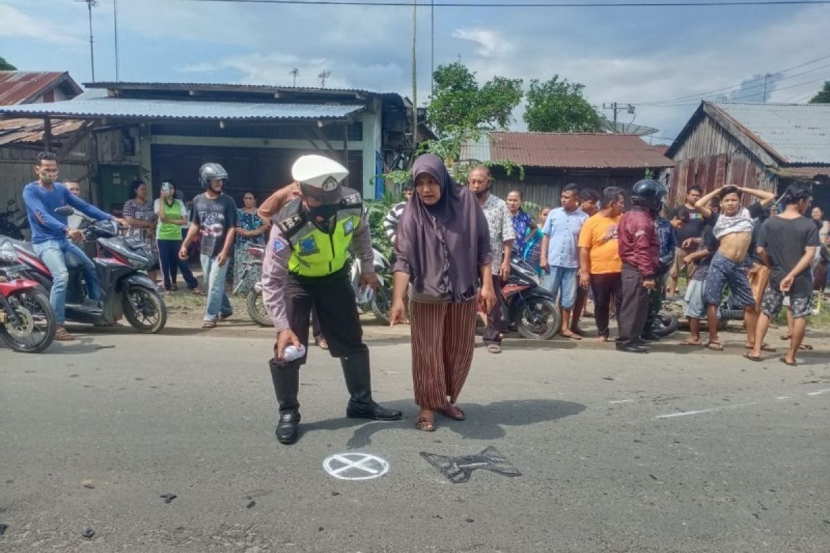 Dua motor laga kambing di Perdagangan, satu tewas