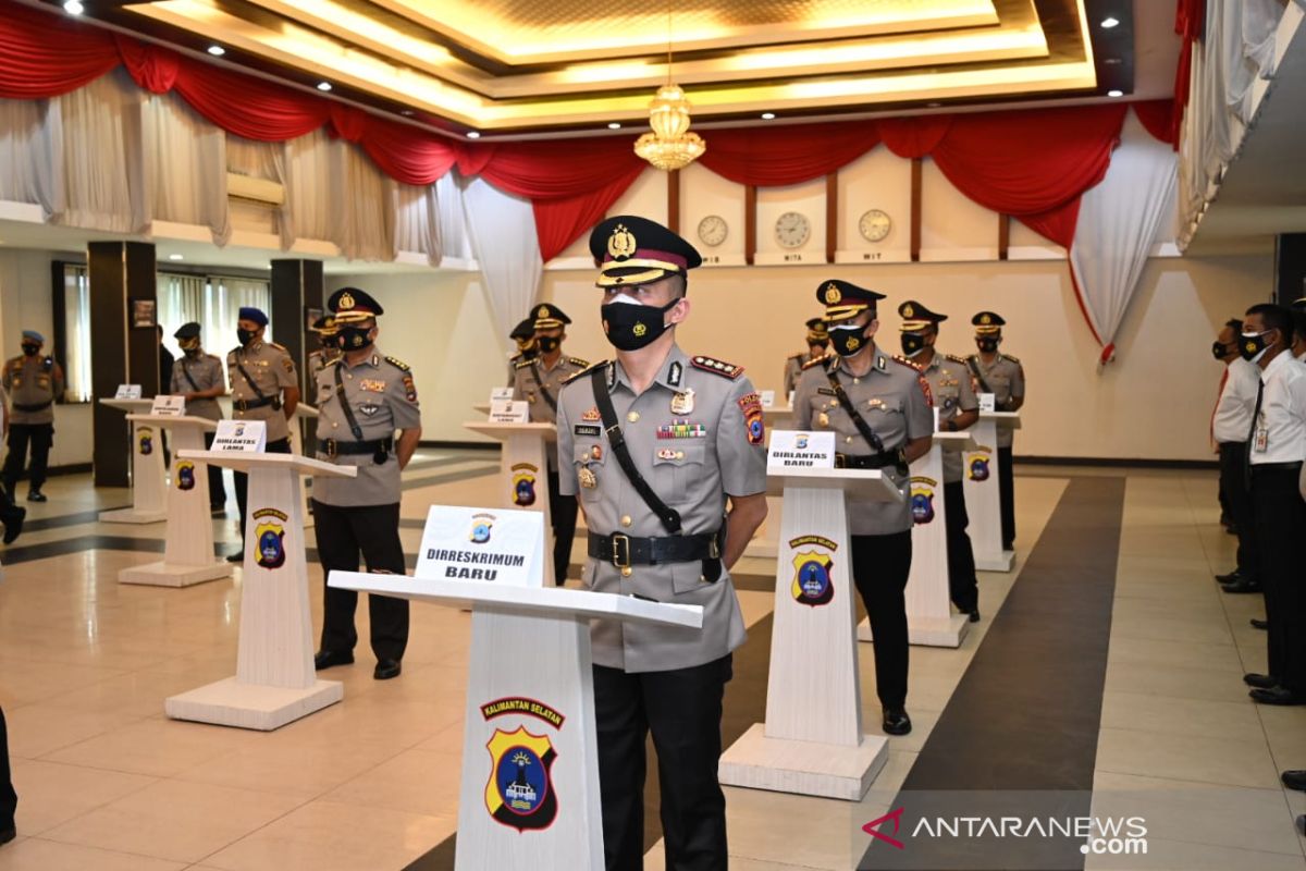 Kapolda Kalsel minta pejabat baru pertahankan kondusifitas kamtibmas