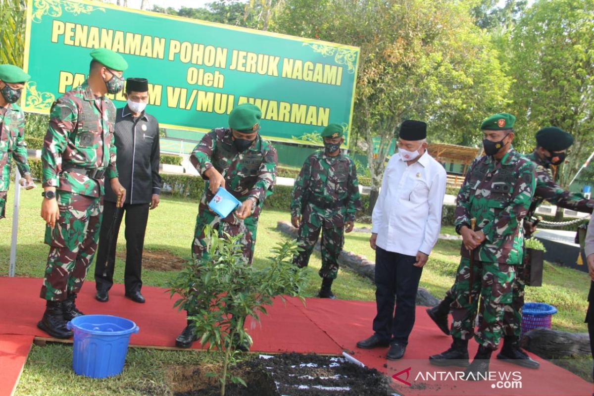 Bupati HST Sambut Kunjungan Kerja Pangdam VI/Mulawarman