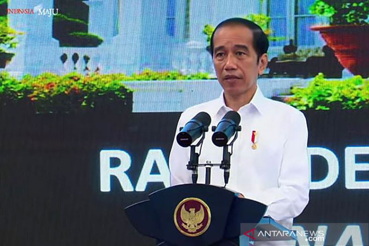 Presiden Jokowi hadiri peringatan HUT Ke-48 PDIP