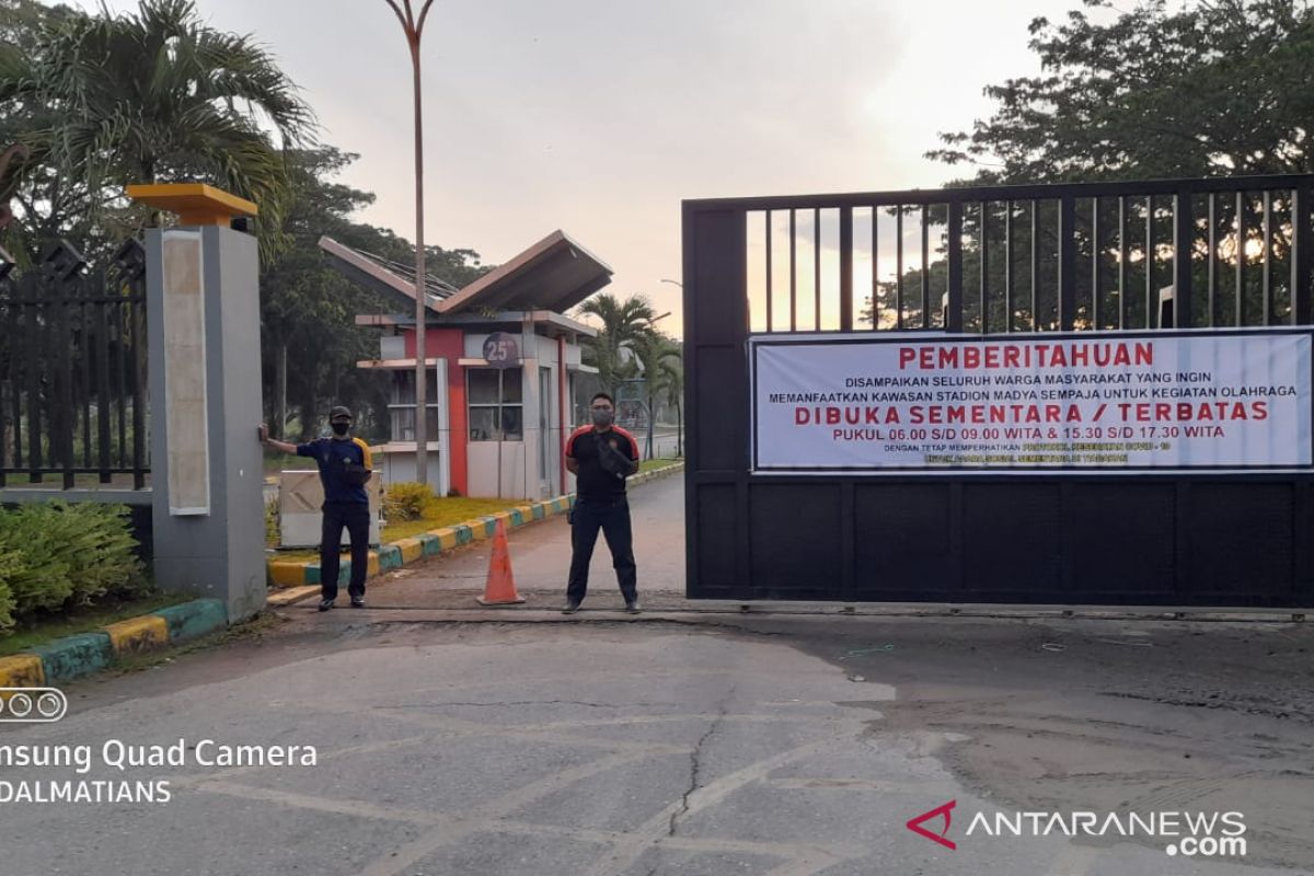 Stadion Sempaja Contoh Berolahraga Saat Pandemi COVID-19