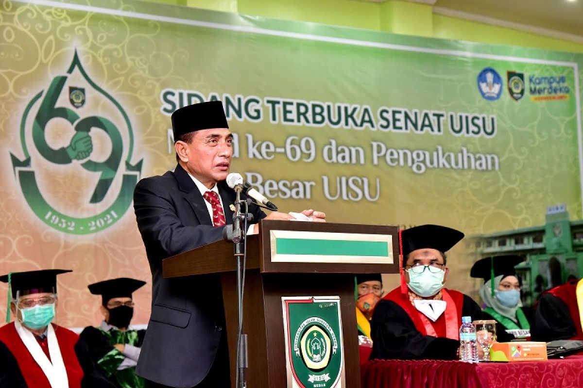 Gubernur Sumut tekankan pentingnya  peran alumni besarkan kampus