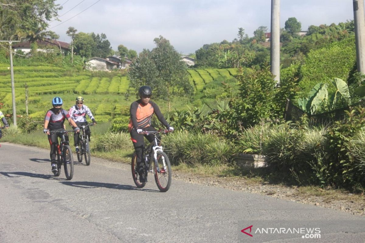 Kapolda Jambi gelar patroli sepeda kamtibmas di Kerinci