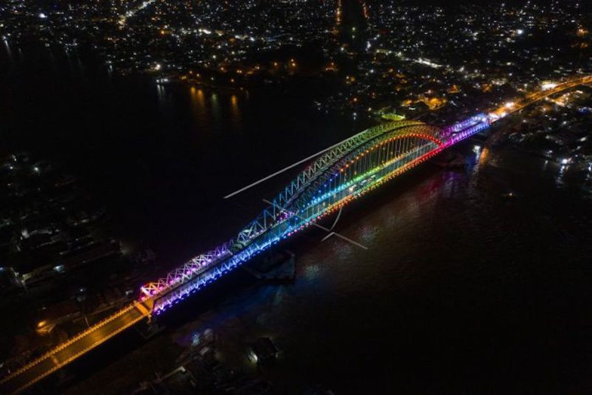 Jembatan Musi VI di Palembang masih uji coba