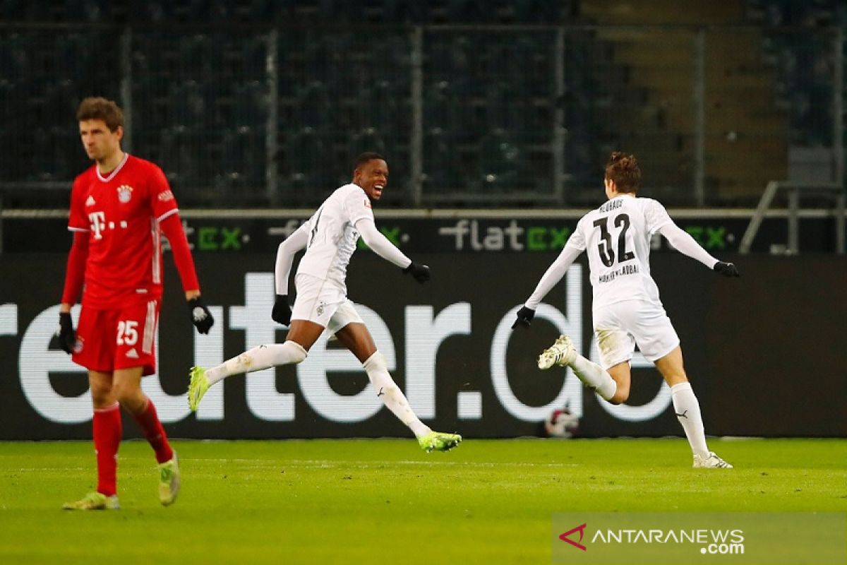 Bayern buang keunggulan dua gol ketika tersungkur di markas Gladbach