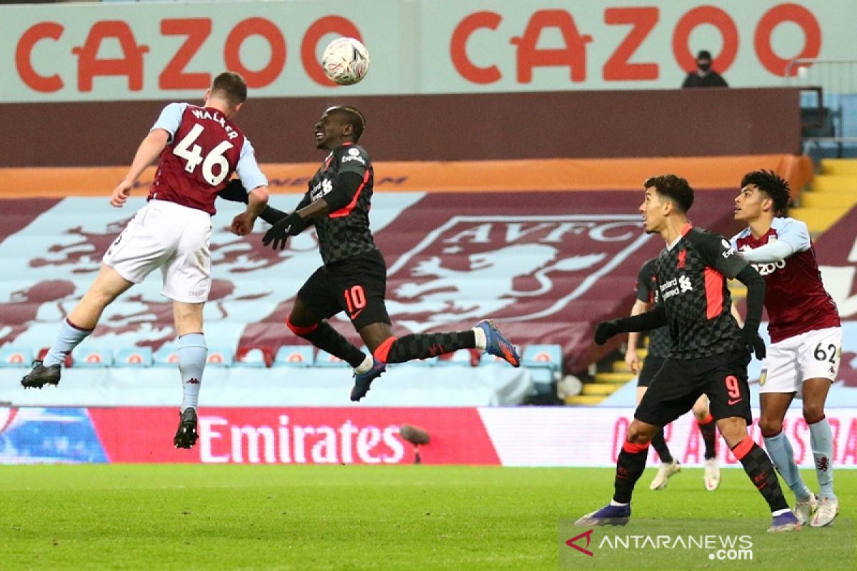 Piala FA - Liverpool dibuat frustrasi tim U-23 Villa meski menang 4-1