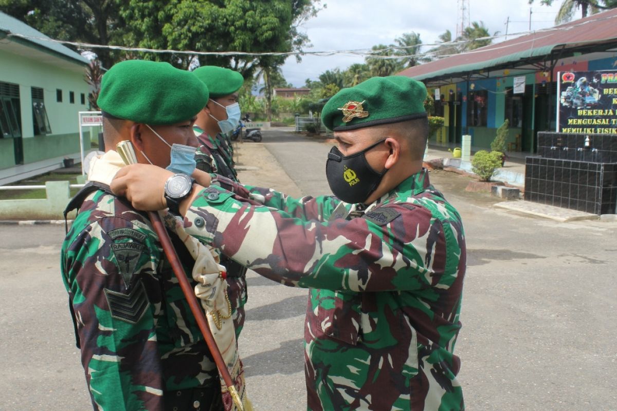 Prajurit Yonif 123/RW kembali dari tugas Satgas Apter Kodam XVII/Cendrawasih