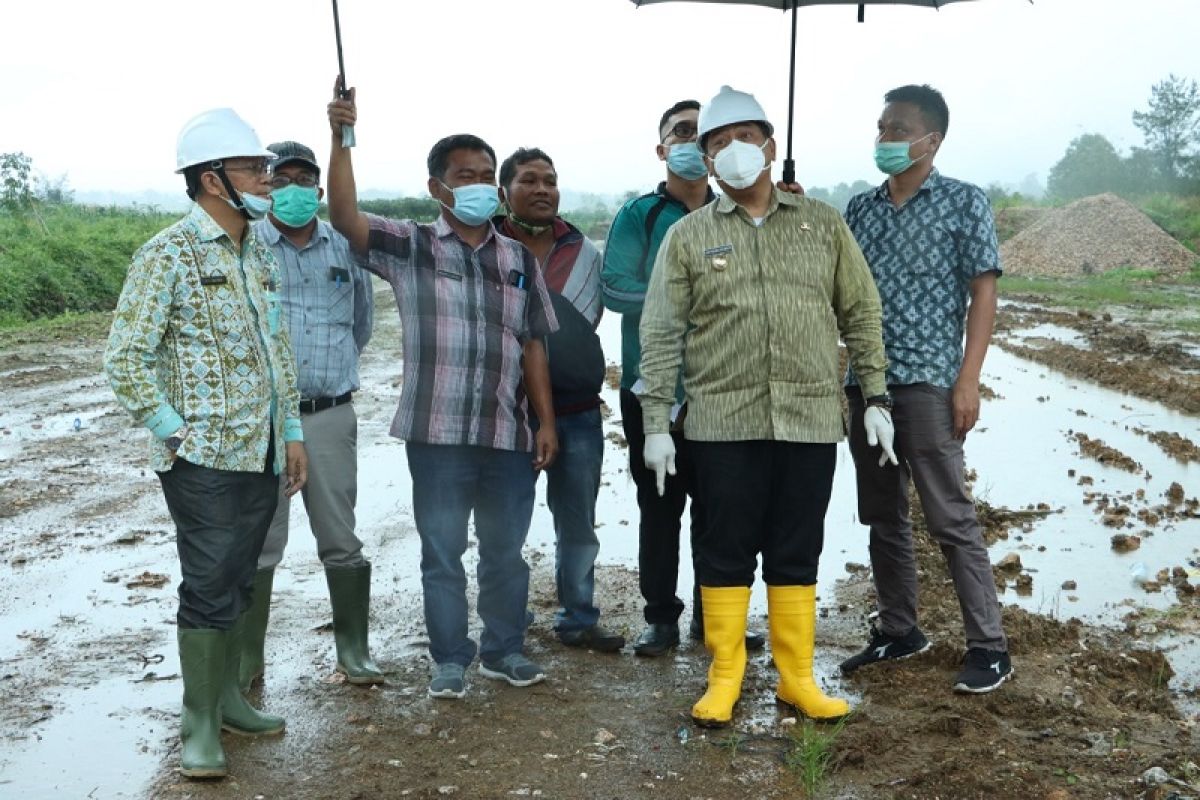 Tinjau pematangan ruas inner ring road, Bupati ingin pastikan pekerjaan sesuai rencana