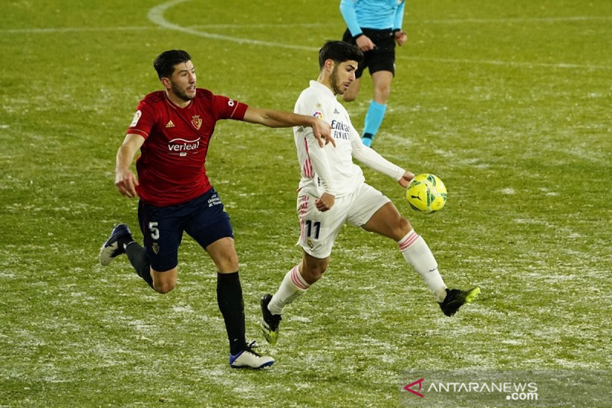 Real Madrid ditahan imbang Osasuna, buang peluang ke puncak klasemen