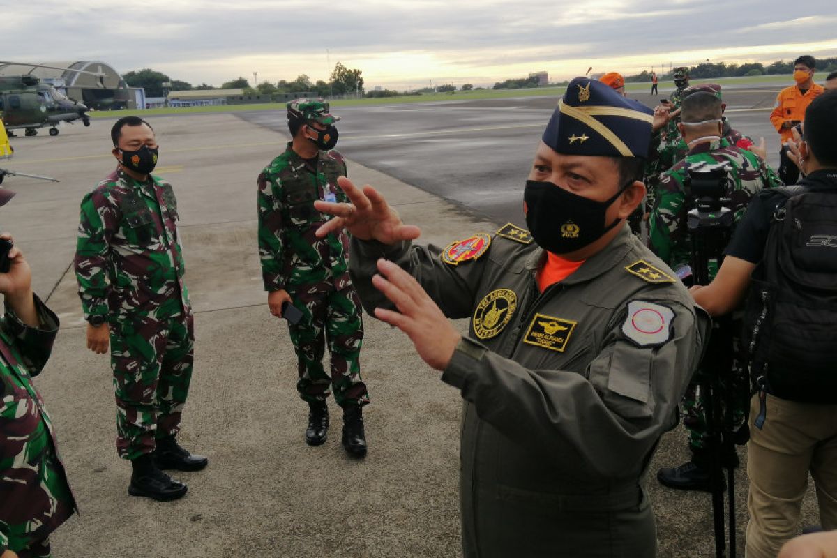 TNI AU kerahkan 150 personel bantu pencarian pesawat Sriwijaya Air