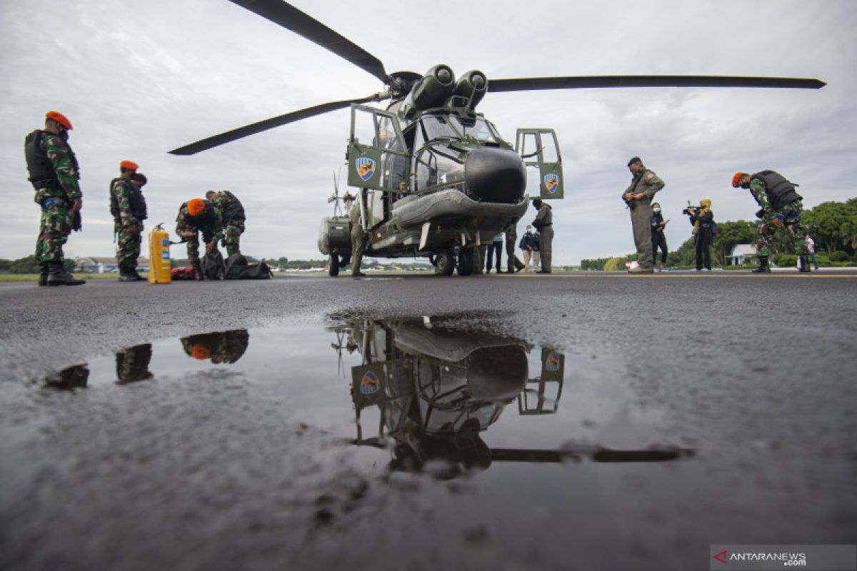 TNI AU siapkan dua helikopter evakuasi korban pesawat Sriwijaya