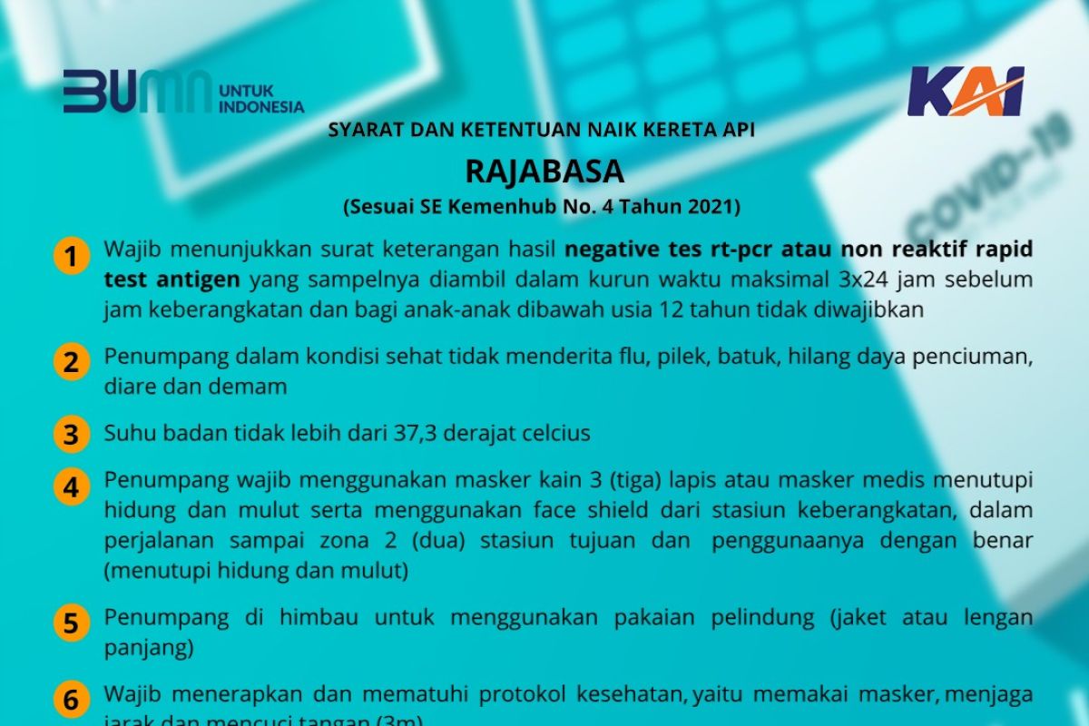 KAI berlakukan rapid test antigen untuk calon penumpang Tanjungkarang Bandarlampung -  Kertapati Palembang