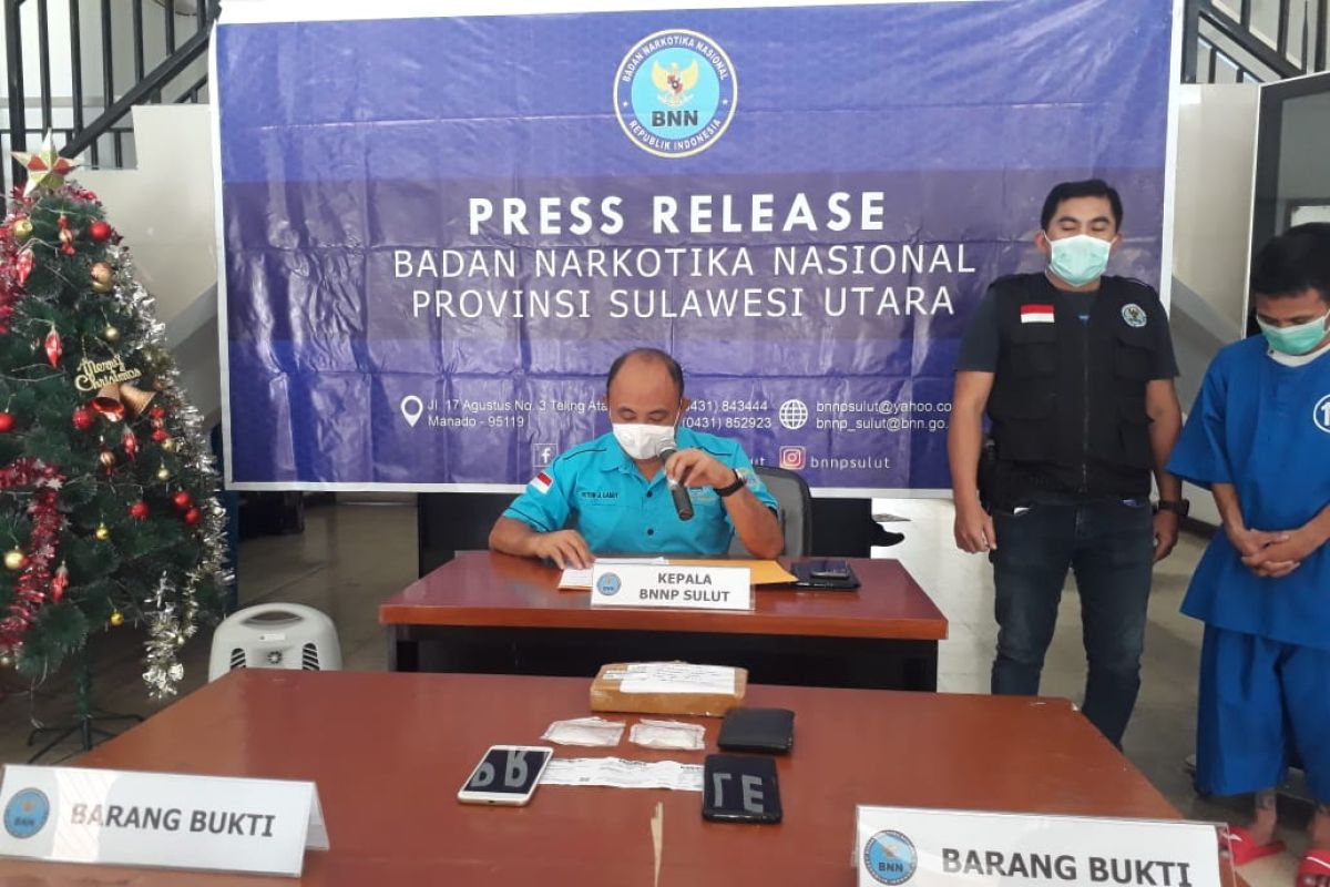BNN Sulawesi Utara kembangkan kasus sabu-sabu 40,99 gram
