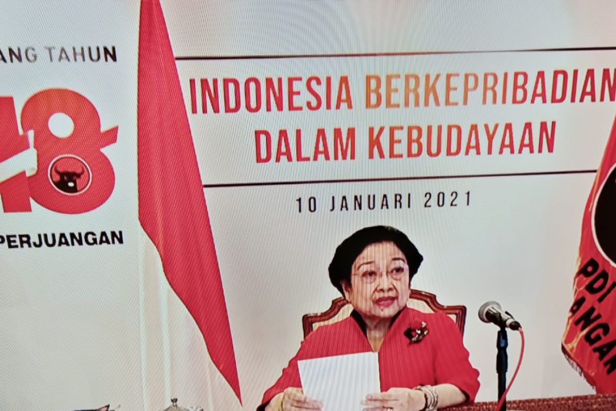 Megawati Ingatkan kader untuk bergerak dalam satu barisan