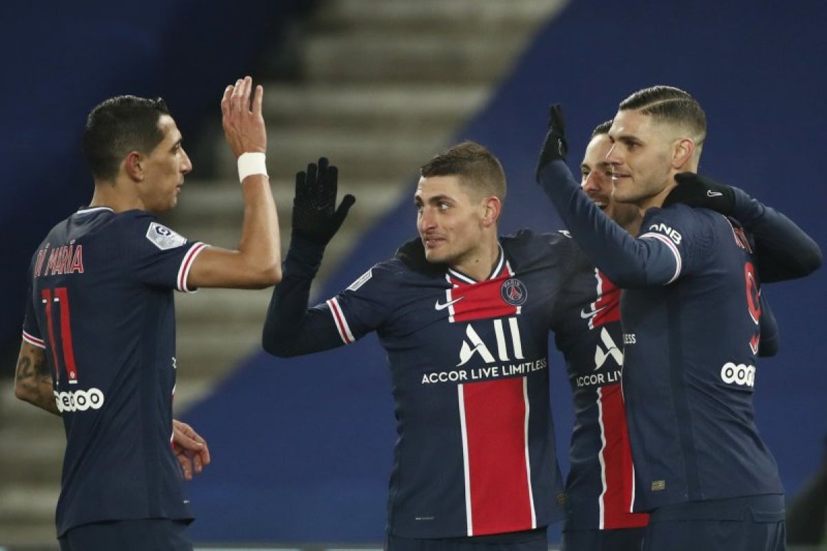 liga Prancis-PSG lumat Brest 3-0 untuk tempel ketat Lyon