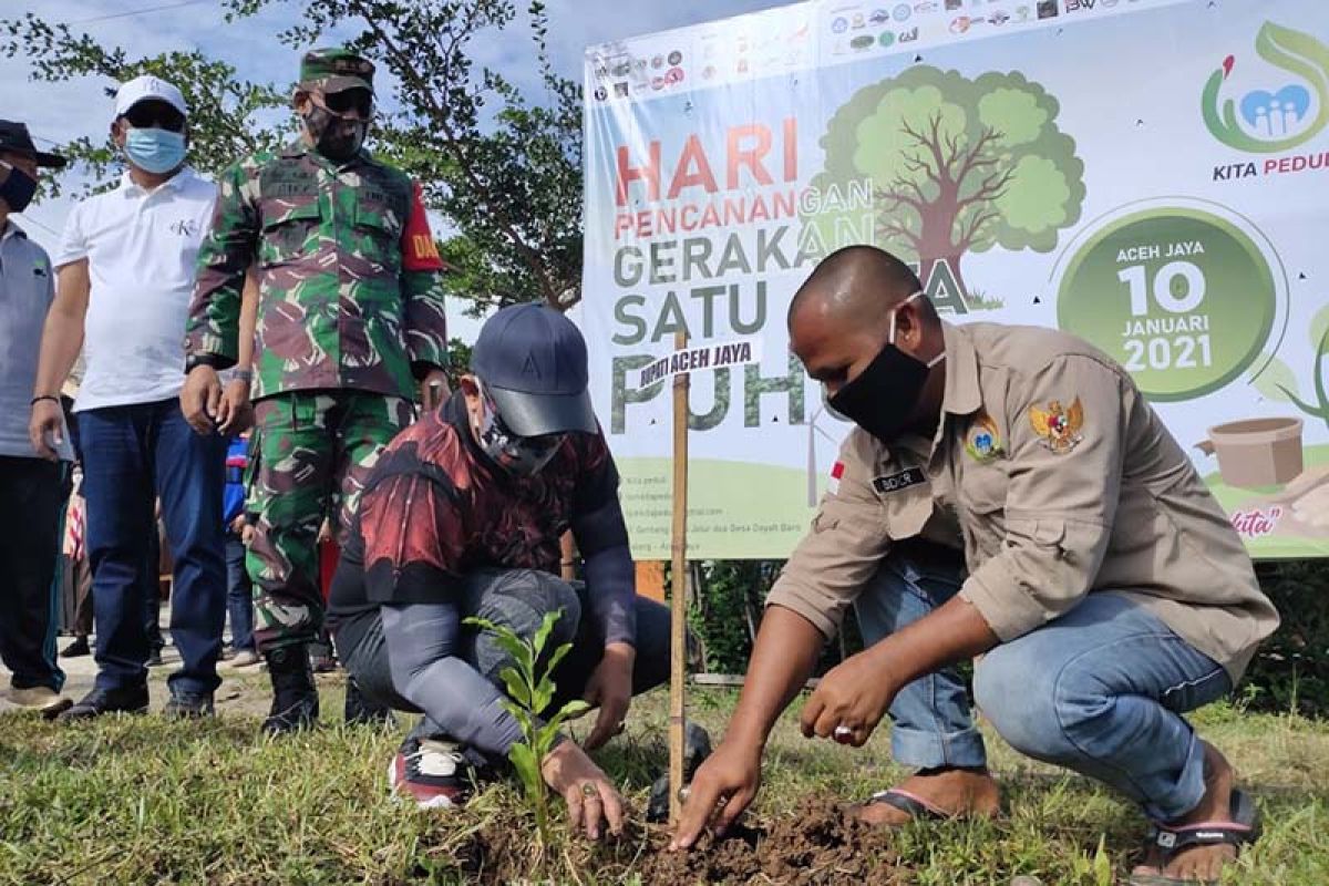 Pemuda di Aceh Jaya canangkan penanaman sejuta pohon