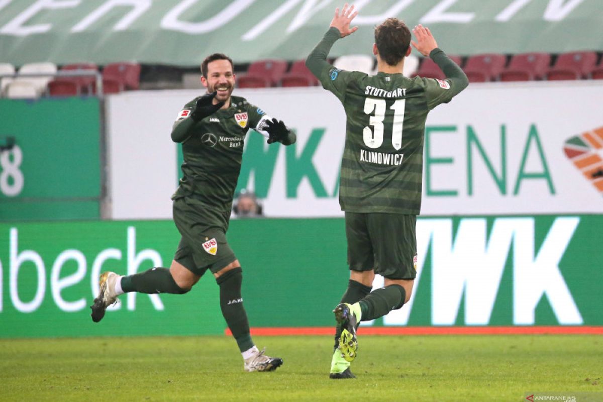 Liga Jerman, Stuttgart bawa pulang kemenangan 4-1 dari kandang Augsburg