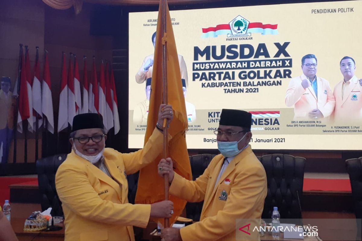 Ansharuddin pimpin kembali partai Golkar Balangan Kalsel