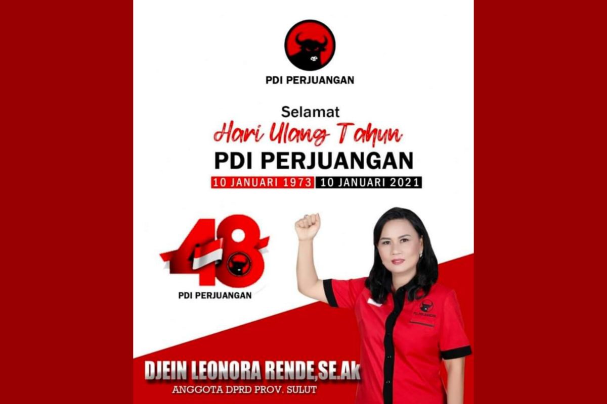 Peringati HUT PDI-P ke-48, DLR: Terus berjuang untuk kepentingan rakyat