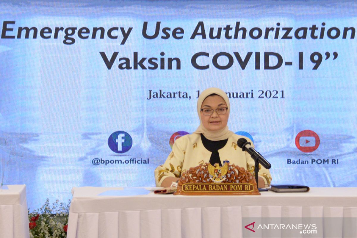 BPOM approves Sinovac COVID-19 vaccine for emergency use: Chairwoman