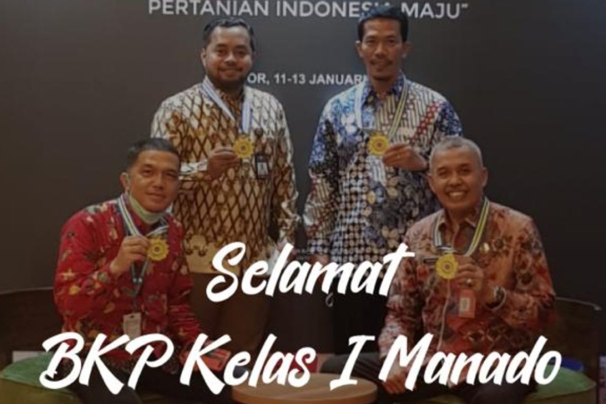 Karantina Pertanian Manado meraih penghargaan Barantan Awards