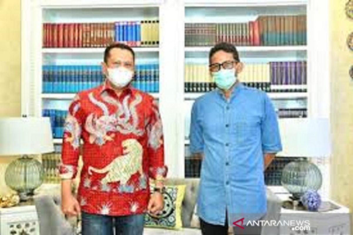 Bertemu Sandiaga Uno, Ketua MPR Bambang Soesatyo ajak kembangkan wisata sport otomotif