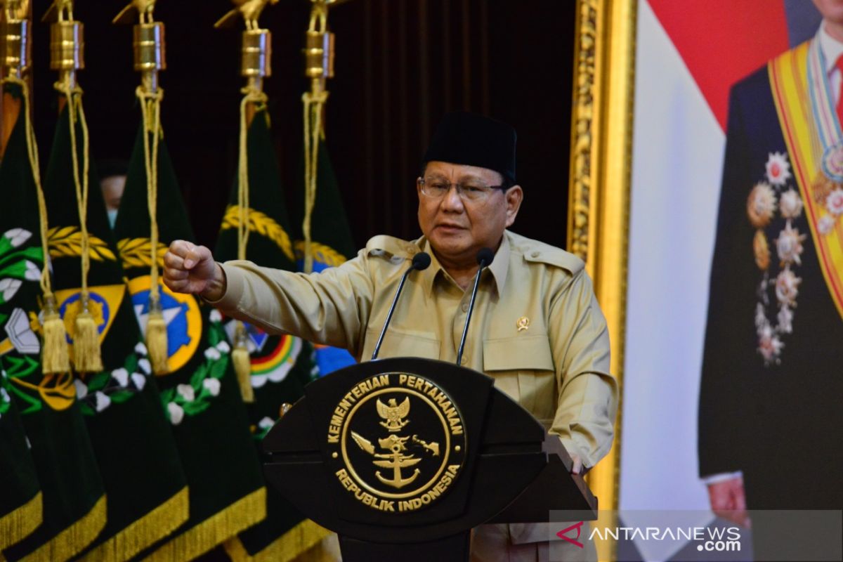 Menhan Prabowo sebut sembilan  kebijakan pertahanan negara pada 2021