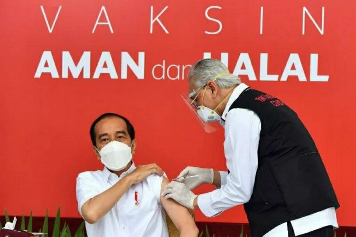 Presiden Jokowi dijadwalkan dapat suntikan vaksin COVID-19 untuk dosis kedua Rabu besok