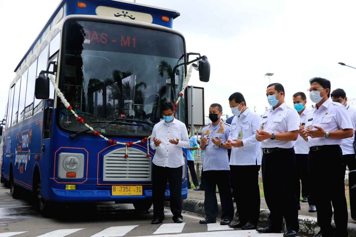 BRT koridor 4 rute M1 Bandara - Cadas diluncurkan