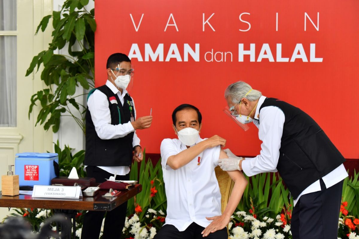 Jokowi : Vaksinasi 