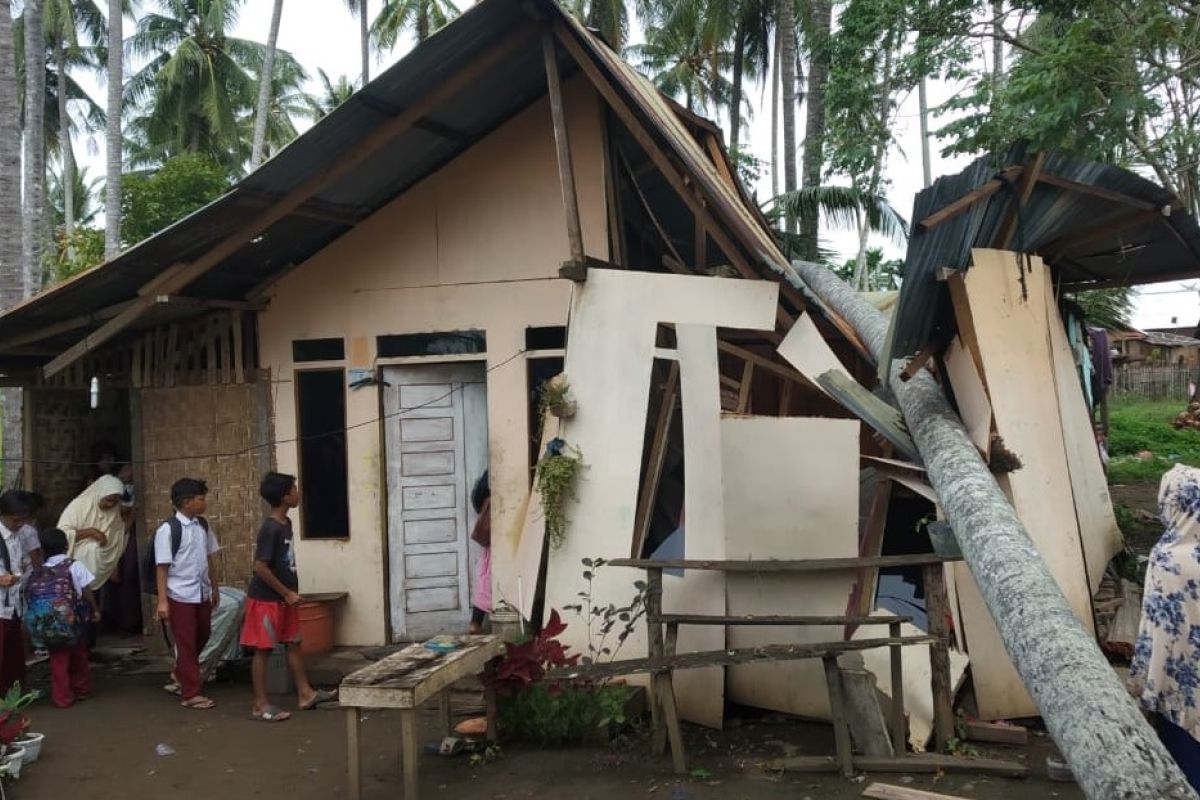 Rumah warga di Lhokseumawe tertimpa pohon kelapa, begini kejadiannya